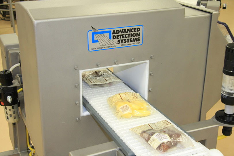 ADS Food Packaging Metal Detector with Bagged Product