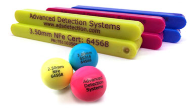 Metal Detector Test Wands and Balls