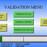 Metal Detection Validation touchscreen setup