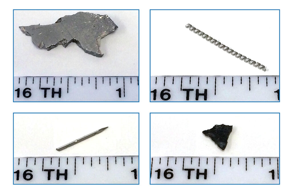Metals that can be detected by metal detector in your product