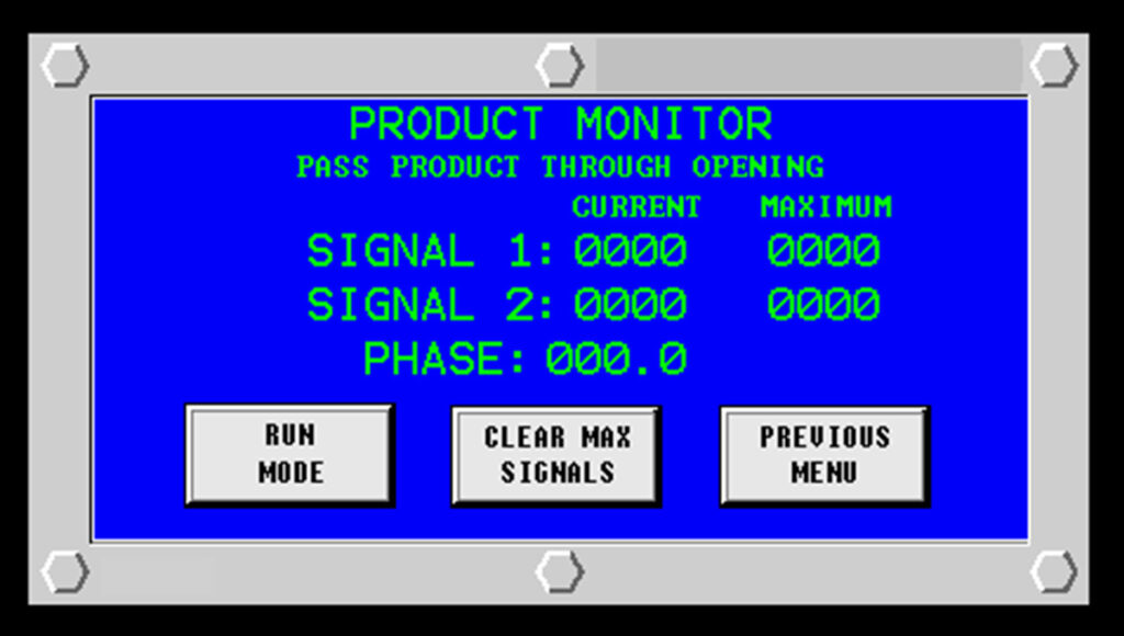 Protector's Product Monitor Screen