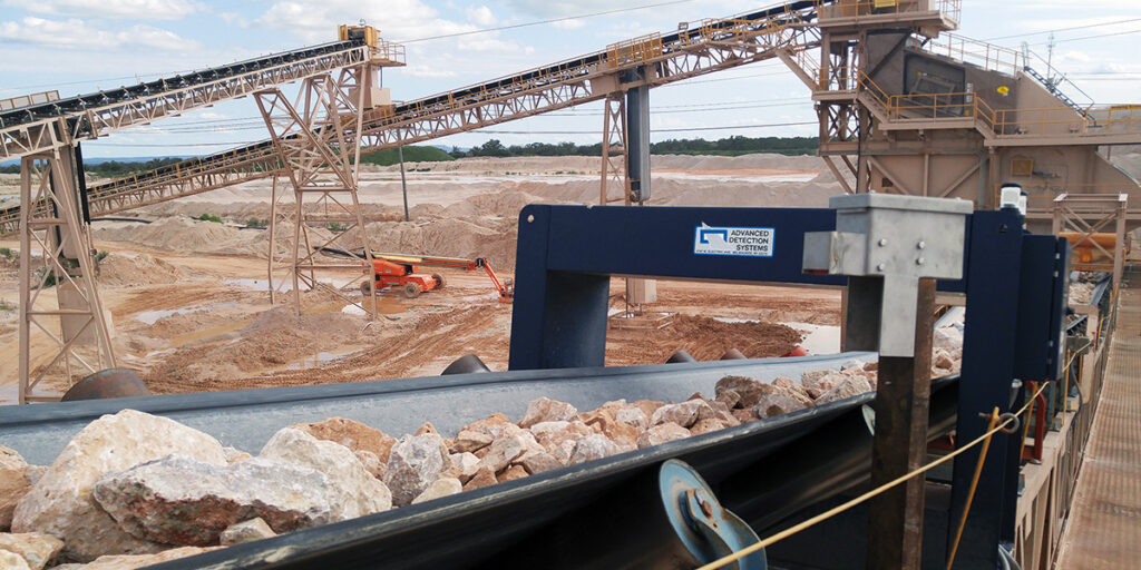 Aggregate Quarry with Protector Metal Detector